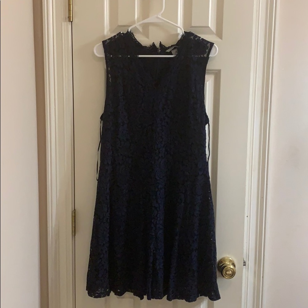Navy blue, lace H&M dress